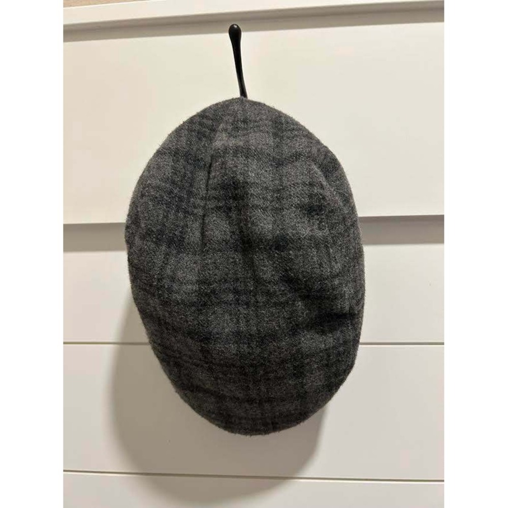 Stetson All American Gray Plaid Wool Blend Driving Cap w Ear Flaps L/XL Newsboy - Picture 4 of 9